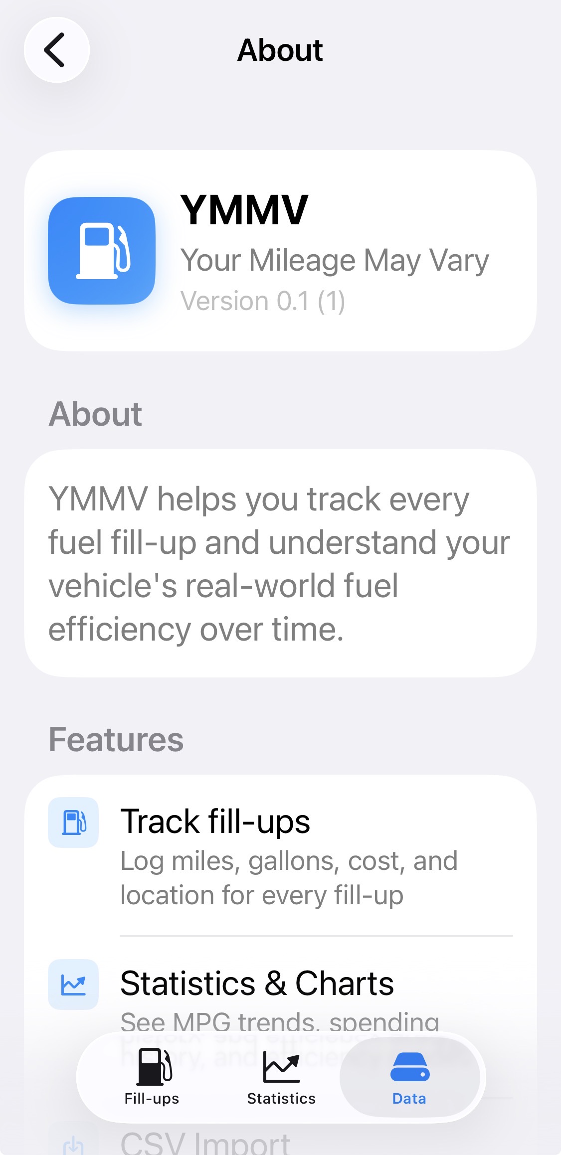 Data tab